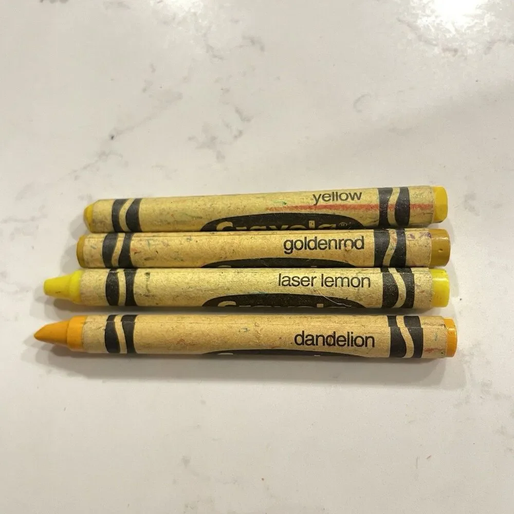 Vintage Crayola Crayons Binney And Smith Dandelion Retired